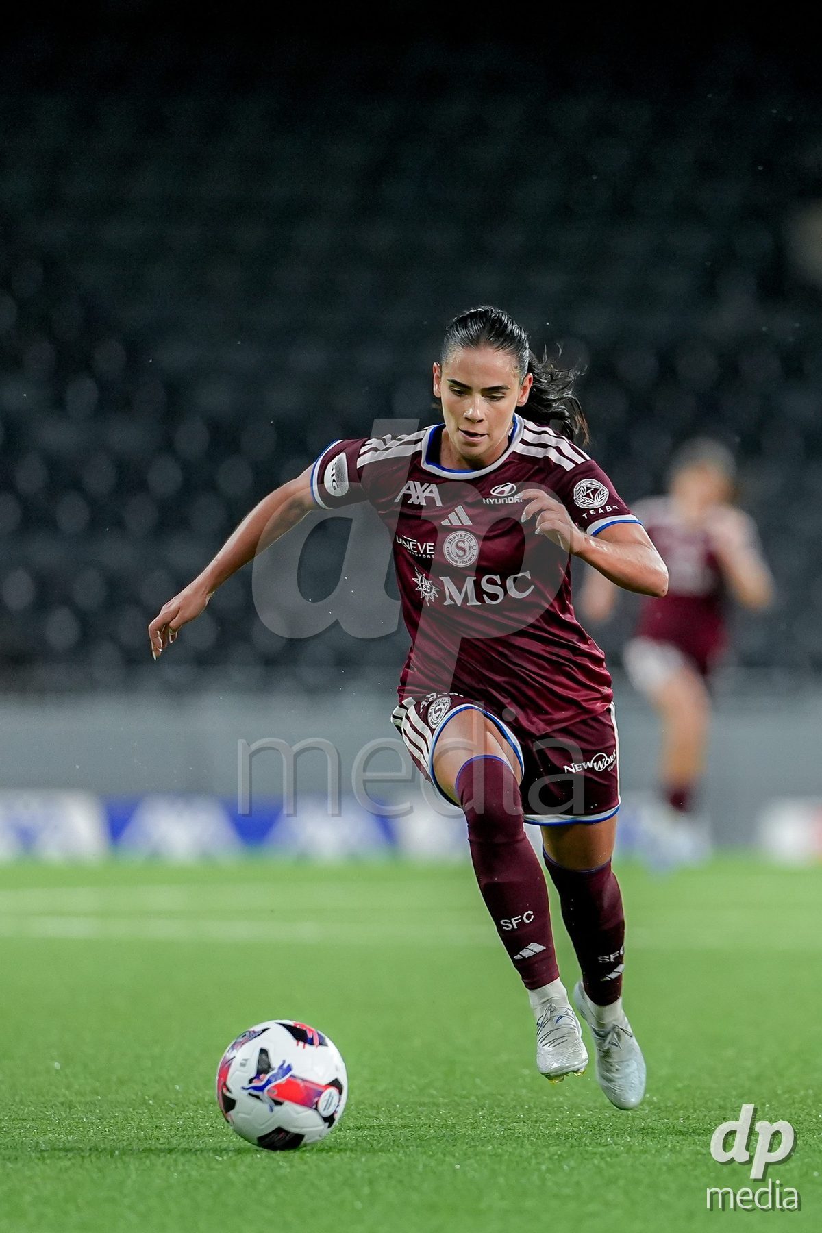 Switzerland: AXA Womens Super League 2026/27, BSC YB Frauen vs Servette FC Chenois Feminin - Wankdorf Stadium, Bern: Meriame Terchoun (25 Servette FC Chenois Feminin) in action.
