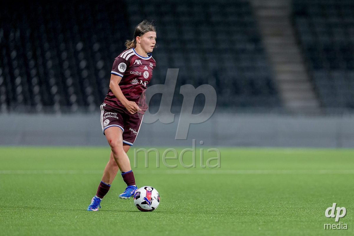 Switzerland: AXA Womens Super League 2026/27, BSC YB Frauen vs Servette FC Chenois Feminin - Wankdorf Stadium, Bern: Chiara Wallin (20 Servette FC Chenois Feminin) in action.