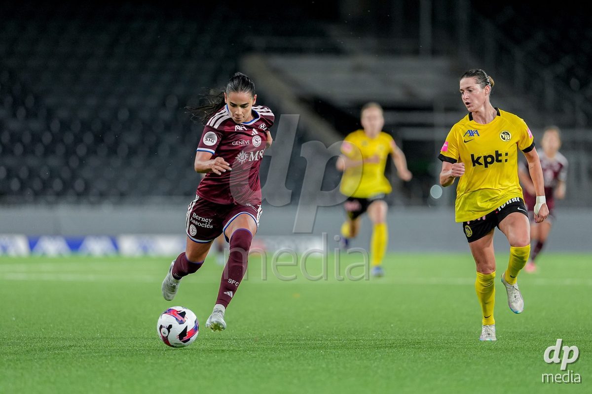 Switzerland: AXA Womens Super League 2026/27, BSC YB Frauen vs Servette FC Chenois Feminin - Wankdorf Stadium, Bern: Meriame Terchoun (25 Servette FC Chenois Feminin) in action.