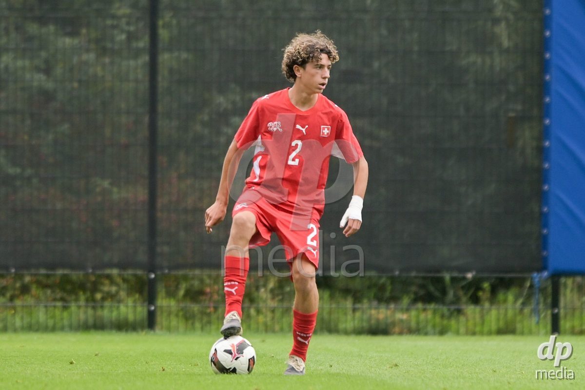 CHUR, SWITZERLAND - September 10: Marco Thommen of Switzerland during the International friendly match between Switzerland U16 and Luxembourg U16 at Stade de Chur on September 10,2026 in Chur, Switzerland