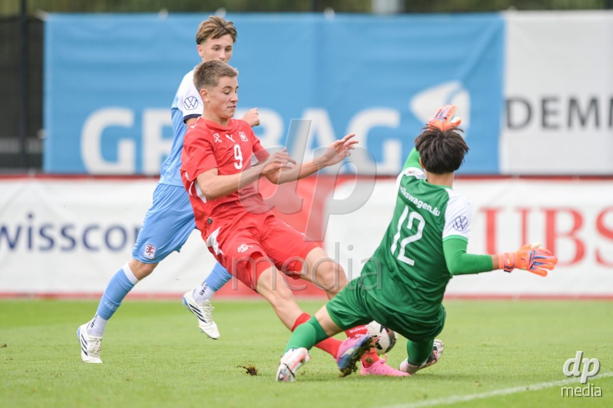 CHUR, SWITZERLAND - September 10: Rafael Rudin of Switzerland during the International friendly match between Switzerland U16 and Luxembourg U16 at Stade de Chur on September 10,2026 in Chur, Switzerland