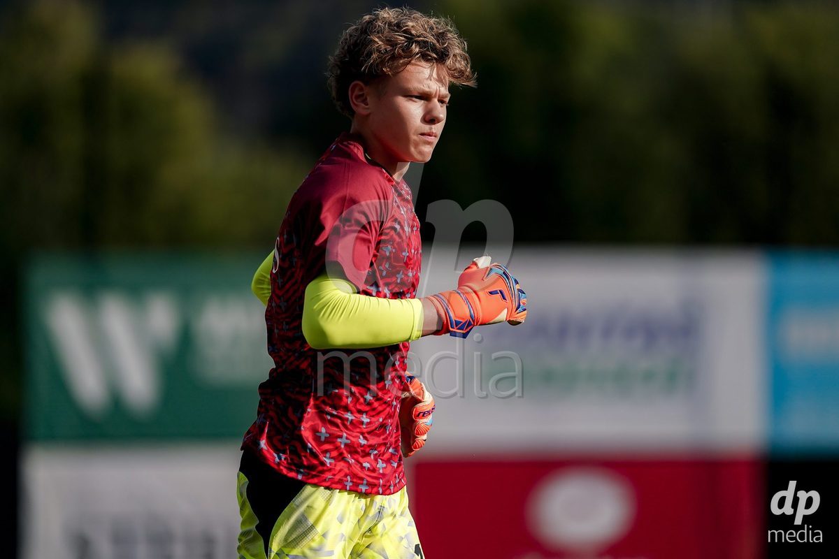 OBERE AU, Switzerland - September 8: Players of Switzerland warming up during the International Friendly U20 match between Switzerland and Luxembourg at TBD on September 8, 2026 in Obere Au, Switzerland.