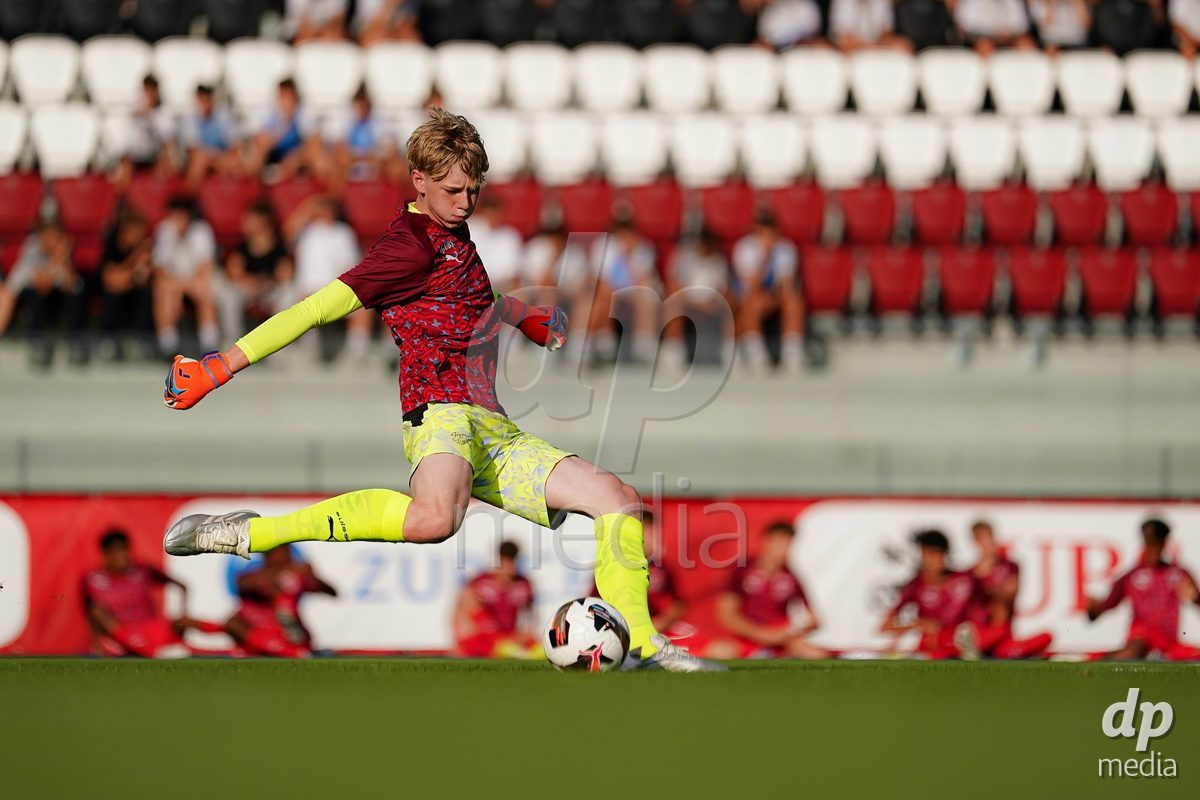OBERE AU, Switzerland - September 8: Players of Switzerland warming up during the International Friendly U20 match between Switzerland and Luxembourg at TBD on September 8, 2026 in Obere Au, Switzerland.