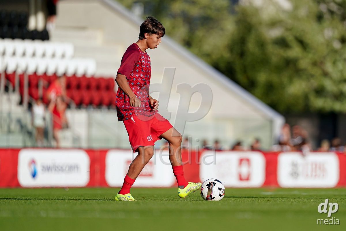 OBERE AU, Switzerland - September 8: Players of Switzerland warming up during the International Friendly U20 match between Switzerland and Luxembourg at TBD on September 8, 2026 in Obere Au, Switzerland.