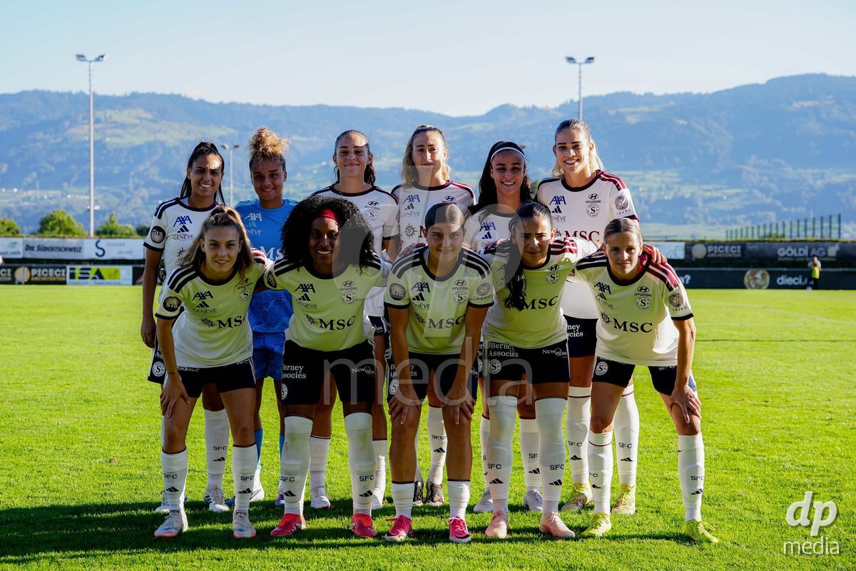 Rapperswil, Switzerland - September 12: Servette FC Chenois Feminin 11 photo during the AXA Women's Super League match between FC Rapperswil-Jona and Servette FC Chenois Feminin at Stadion Grünfeld on September 12, 2026 in Rapperswil, Switzerland.