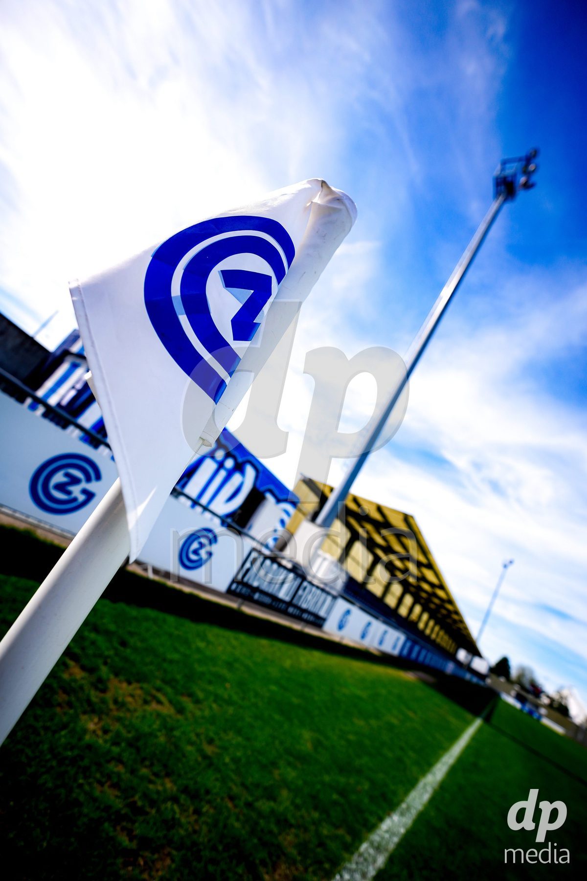NIEDERHASLI, SWITZERLAND - September 13: Corner flag of GC Campus prior to the AXA Women's Super League match between GC Frauenfussball and FC Luzern at GC Campus on September 13, 2026 in Niederhasli, Switzerland.