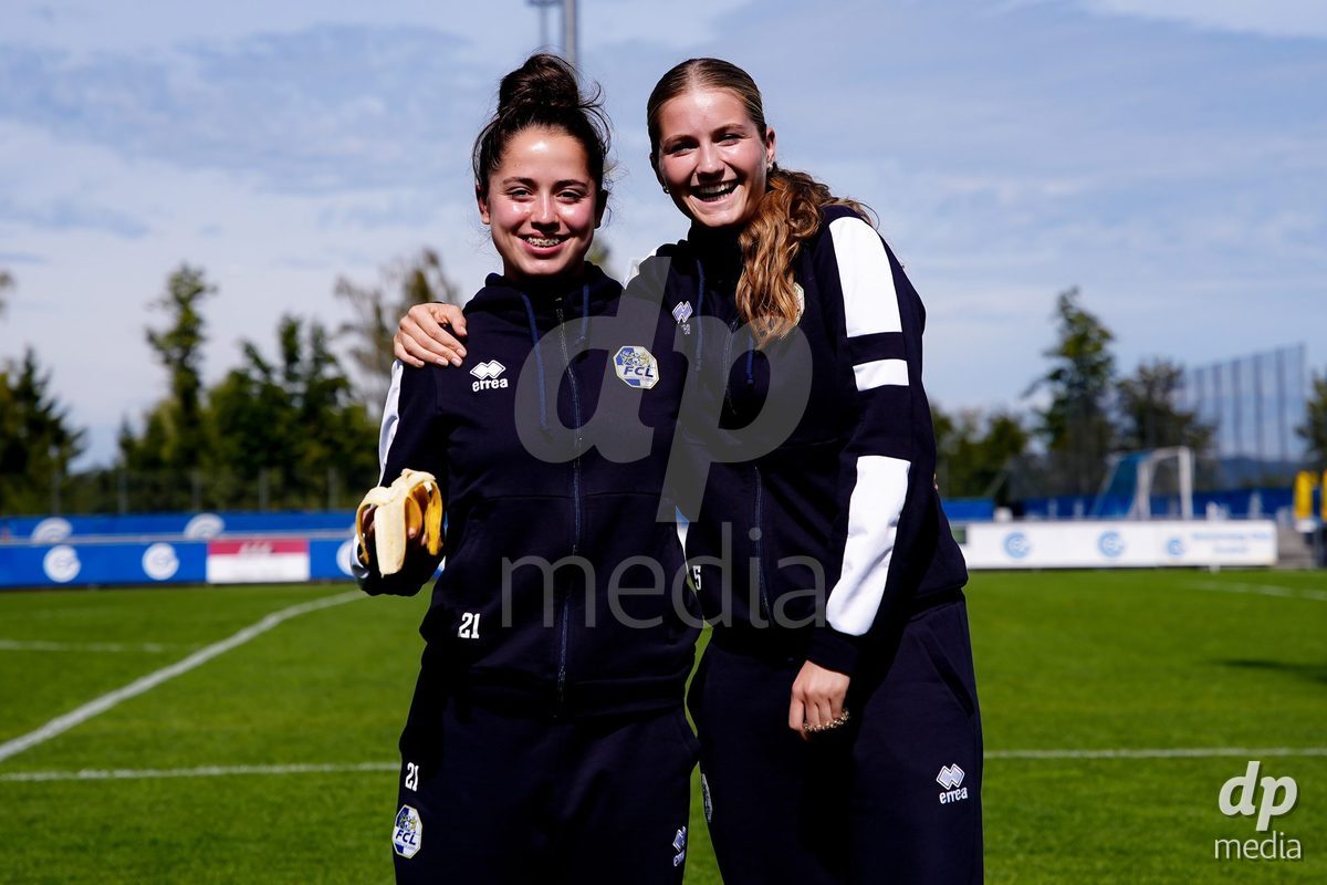 NIEDERHASLI, SWITZERLAND - September 13: Players of FC Luzern arrival during the AXA Women's Super League match between GC Frauenfussball and FC Luzern at GC Campus on September 13, 2026 in Niederhasli, Switzerland.
