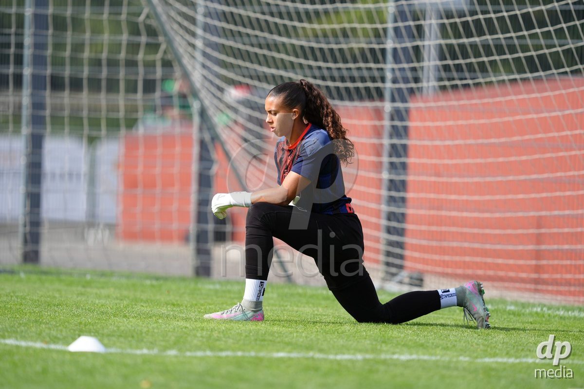Zurich, Switzerland - September 13: Goalkeeper Selina Wolfle of FC Basel 1893 during the AXA Women's Super League match between FC Zurich and FC Basel 1893 at Stadion Letzigrund on September 13, 2026 in Zurich, Switzerland.