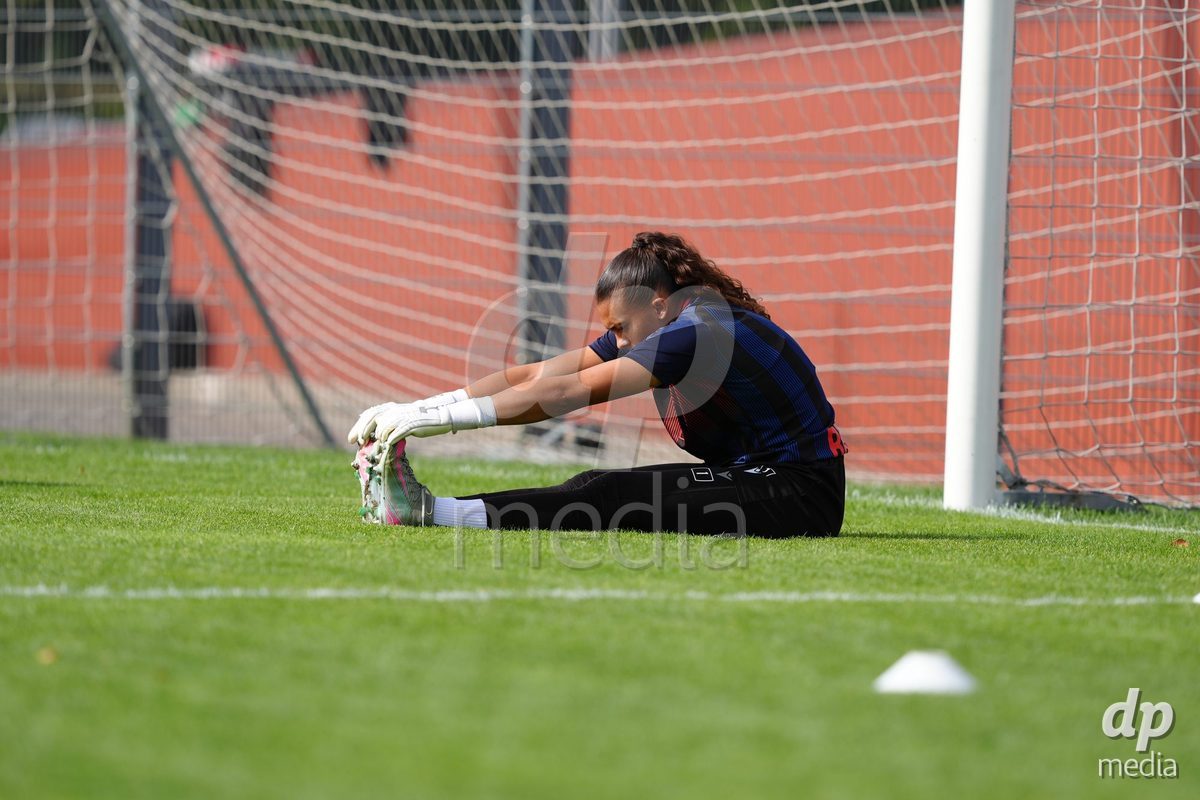 Zurich, Switzerland - September 13: Goalkeeper Selina Wolfle of FC Basel 1893 during the AXA Women's Super League match between FC Zurich and FC Basel 1893 at Stadion Letzigrund on September 13, 2026 in Zurich, Switzerland.