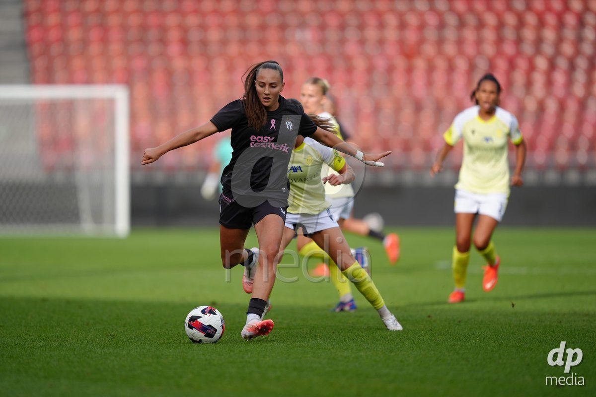 Zurich, Switzerland - September 13: Janina Egli of FC Zürich during the AXA Women's Super League match between FC Zurich and FC Basel 1893 at Stadion Letzigrund on September 13, 2026 in Zurich, Switzerland.