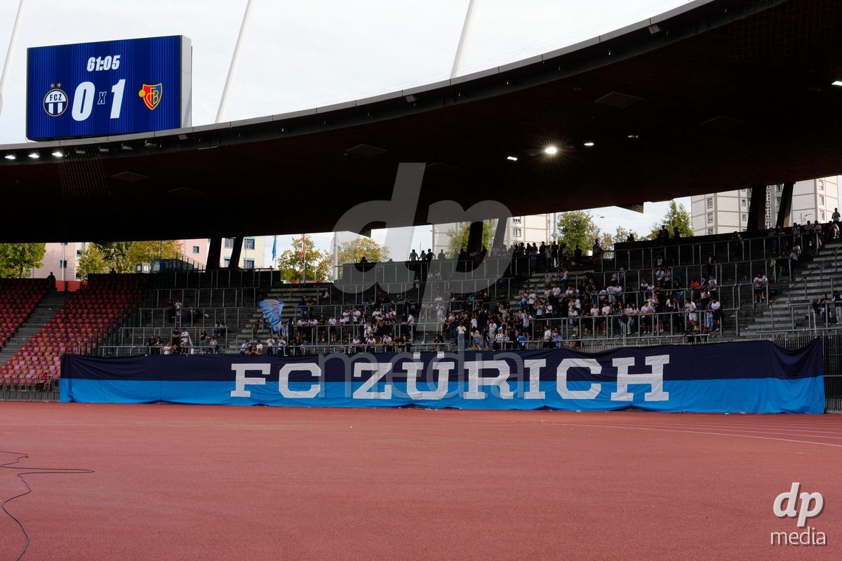 Zurich, Switzerland - September 13: 3300 spectators fans of FC Zurich during the AXA Women's Super League match between FC Zurich and FC Basel 1893 at Stadion Letzigrund on September 13, 2026 in Zurich, Switzerland.