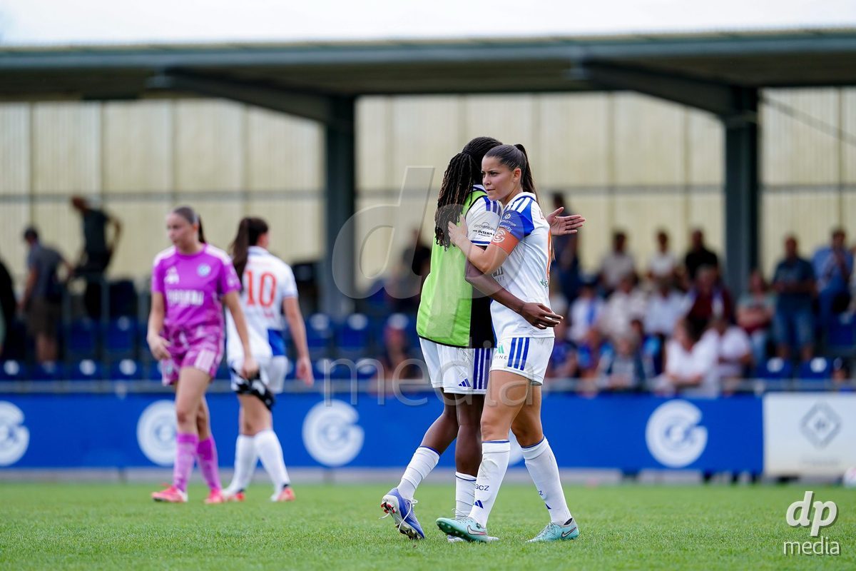 NIEDERHASLI, SWITZERLAND - September 13: Players of GC Frauenfussball after the AXA Women's Super League match between GC Frauenfussball and FC Luzern at GC Campus on September 13, 2026 in Niederhasli, Switzerland.