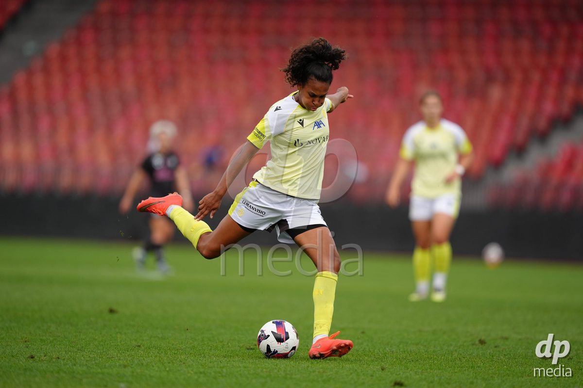 Zurich, Switzerland - September 13: Coumba Louisa Sow of FC Basel 1893 during the AXA Women's Super League match between FC Zurich and FC Basel 1893 at Stadion Letzigrund on September 13, 2026 in Zurich, Switzerland.