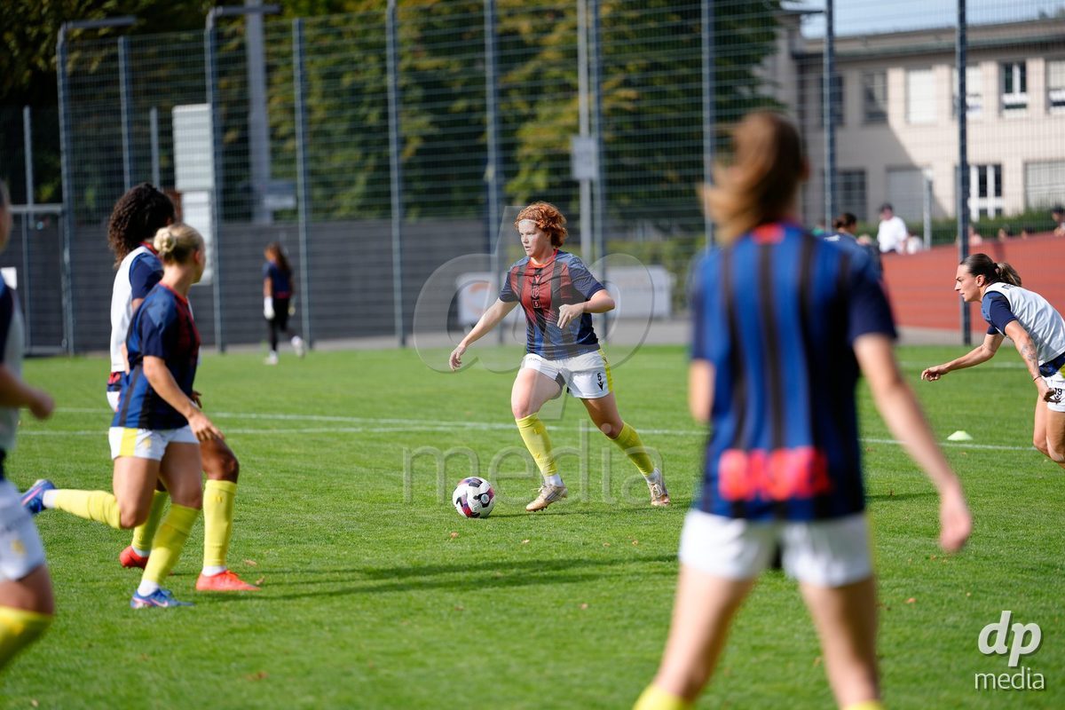 Zurich, Switzerland - September 13: Lena Maria Goppel of FC Basel 1893 during warmup before the AXA Women's Super League match between FC Zurich and FC Basel 1893 at Stadion Letzigrund on September 13, 2026 in Zurich, Switzerland.