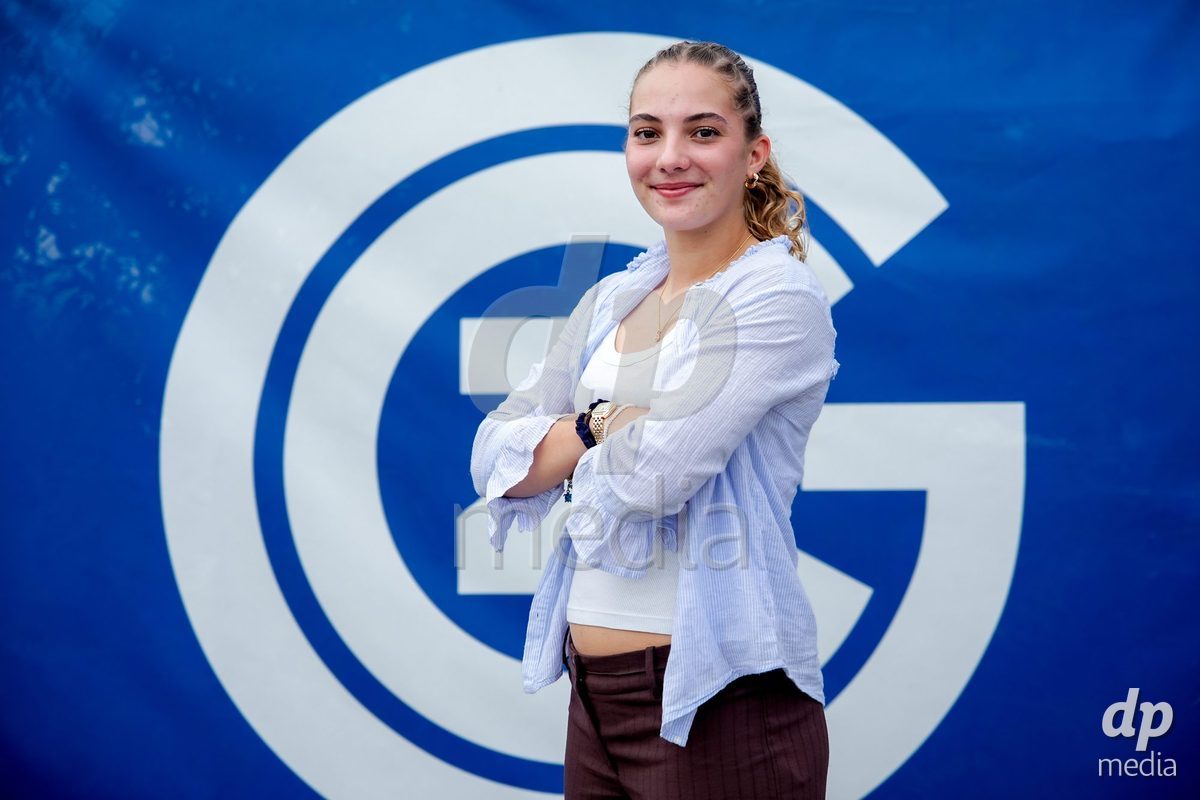 NIEDERHASLI, SWITZERLAND - September 13: Emilia Brunner of GC Frauenfussball during the AXA Women's Super League match between GC Frauenfussball and FC Luzern at GC Campus on September 13, 2026 in Niederhasli, Switzerland.