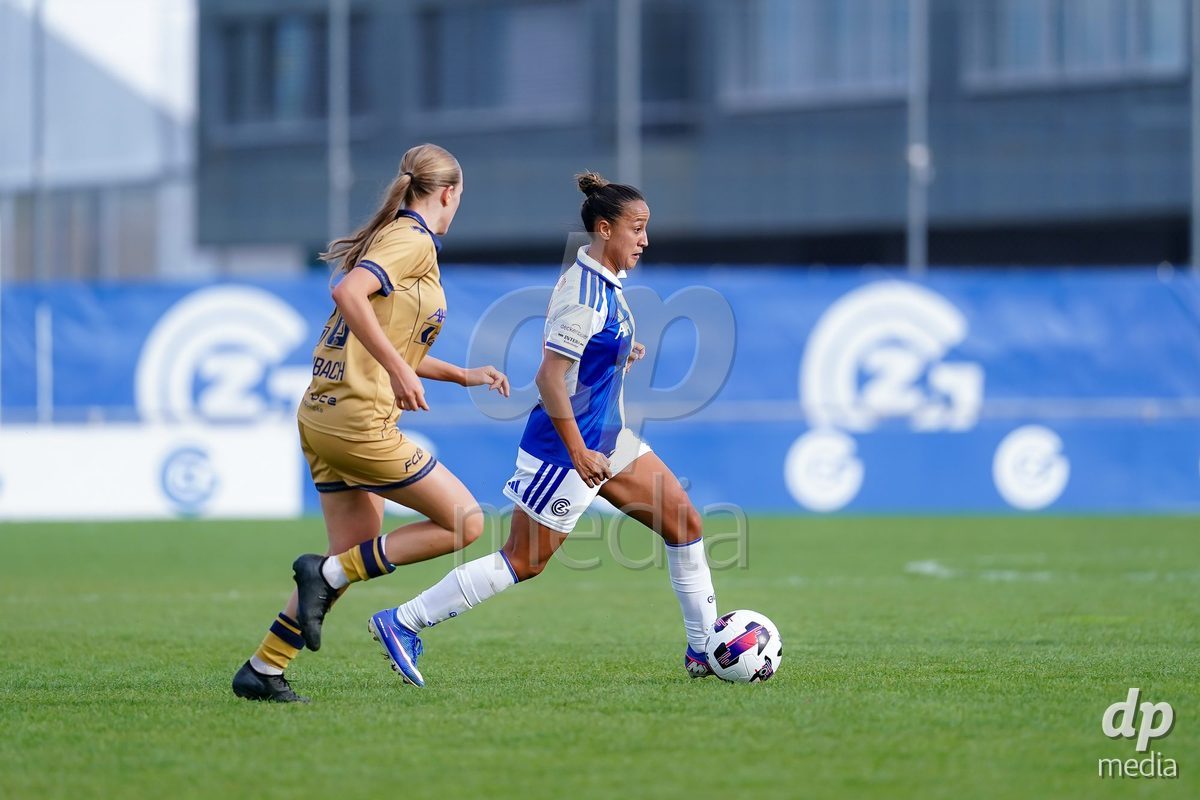 NIEDERHASLI, SWITZERLAND - September 13: Dalila Belen Ippolito of GC Frauenfussball controls the ball during the AXA Women's Super League match between GC Frauenfussball and FC Luzern at GC Campus on September 13, 2026 in Niederhasli, Switzerland.