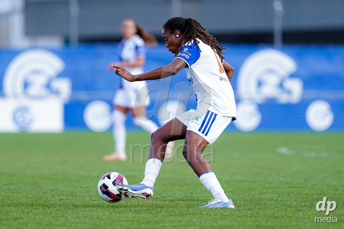 NIEDERHASLI, SWITZERLAND - September 13: Paige Bailey-Gayle of GC Frauenfussball controls the ball during the AXA Women's Super League match between GC Frauenfussball and FC Luzern at GC Campus on September 13, 2026 in Niederhasli, Switzerland.