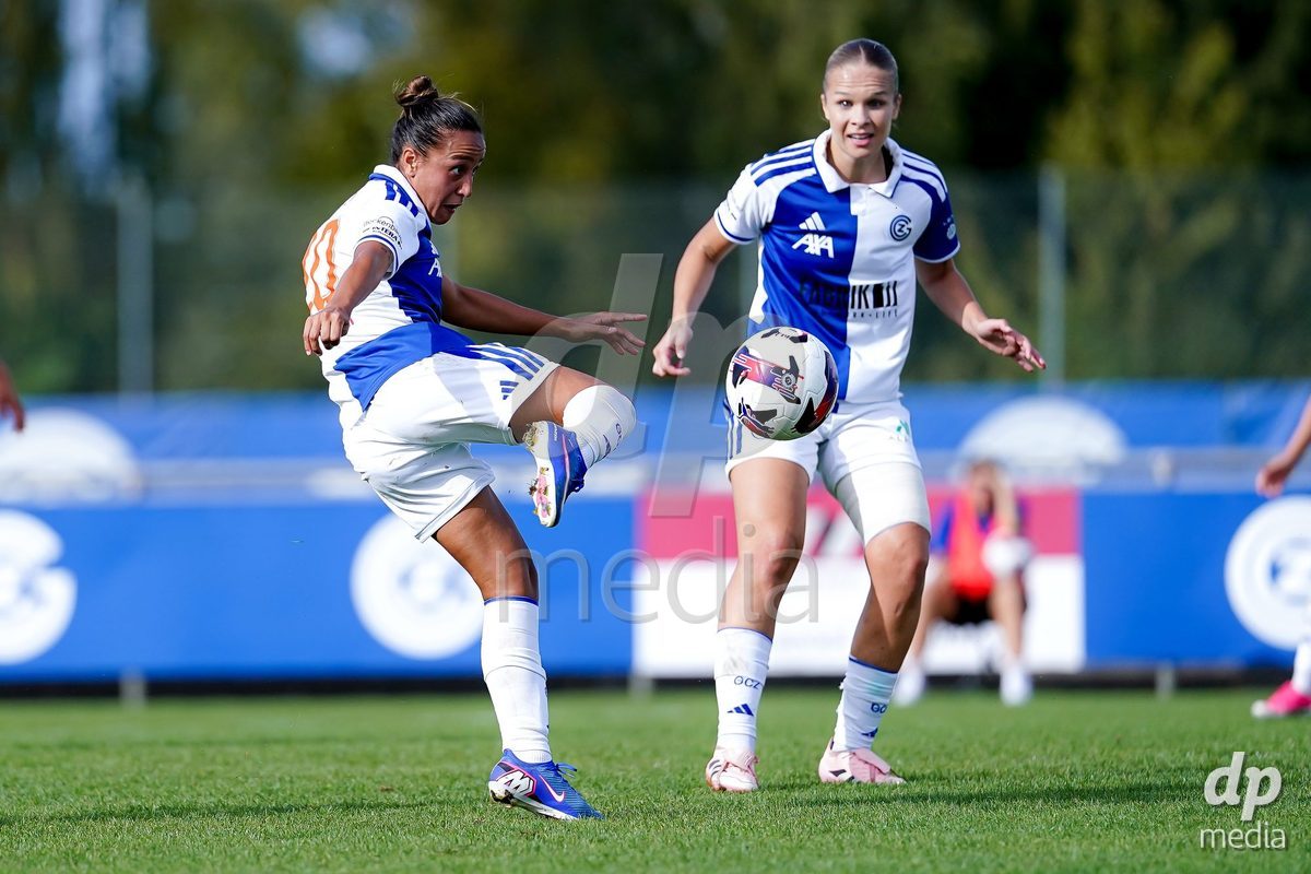 NIEDERHASLI, SWITZERLAND - September 13: Dalila Belen Ippolito of GC Frauenfussball controls the ball during the AXA Women's Super League match between GC Frauenfussball and FC Luzern at GC Campus on September 13, 2026 in Niederhasli, Switzerland.