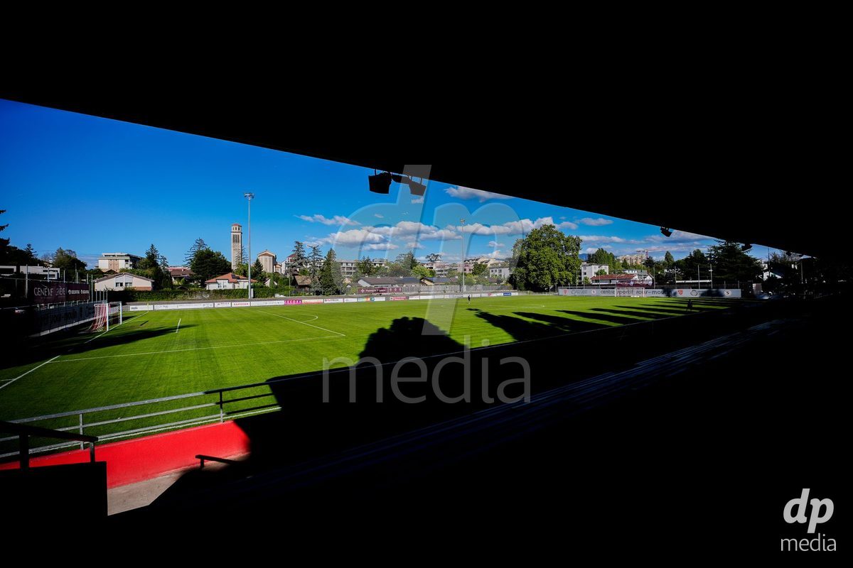 GENEVA, SWITZERLAND - SEPTEMBER 18: General view of Stade de Trois-Chene prior to the AXA Women's Super League match between Servette FC Chenois Feminin and FC Zurich at Stade de Trois-Chene on September 18, 2026 in Geneva, Switzerland.