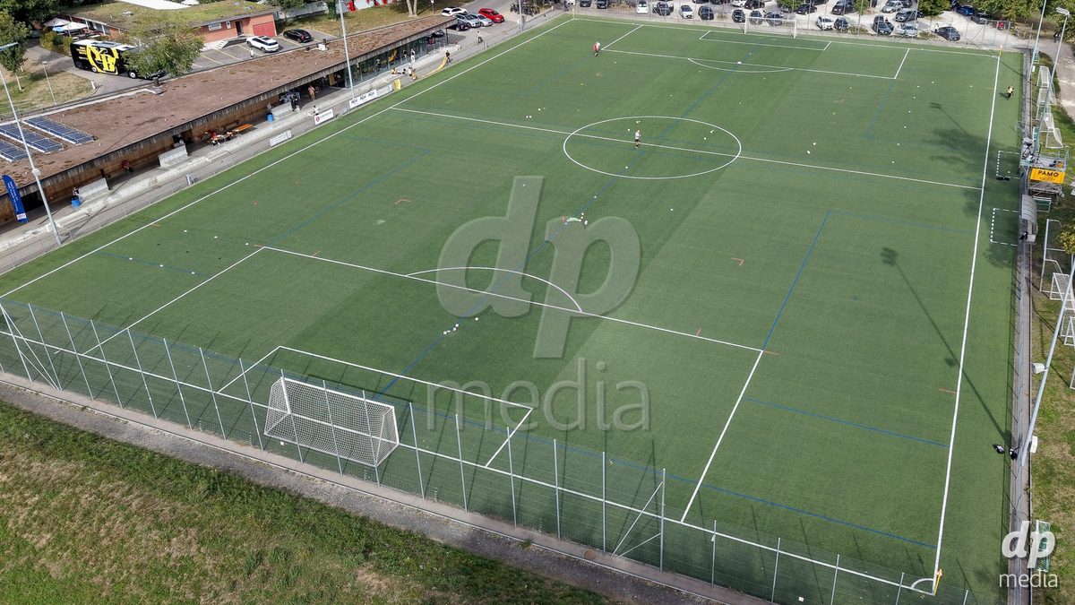 AARAU, SWITZERLAND - SEPTEMBER 19: Overview of the Sportanlage Schachen before the AXA Women's Super League match between FC Aarau Frauen and BSC YB Frauen at Sportanlage Schachen on September 19, 2026 in Aarau, Switzerland.