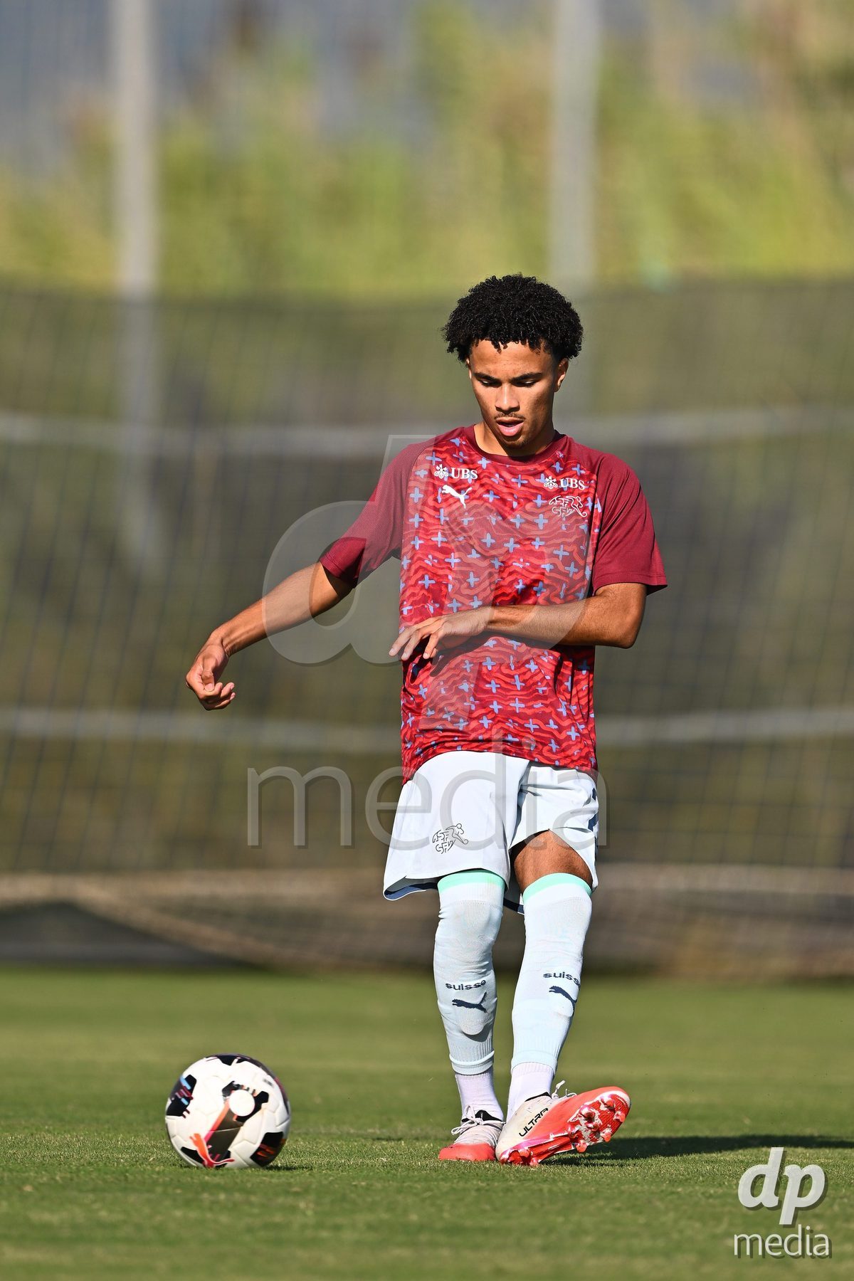 OLIVA NOVA, SPAIN - SEPTEMBER 23: Stifani, Nolaan of Switzerland during the International Friendly match between Switzerland U17 and Wales U17 at Oliva Nova Sports Center on September 23, 2026 in Oliva Nova, Spain.