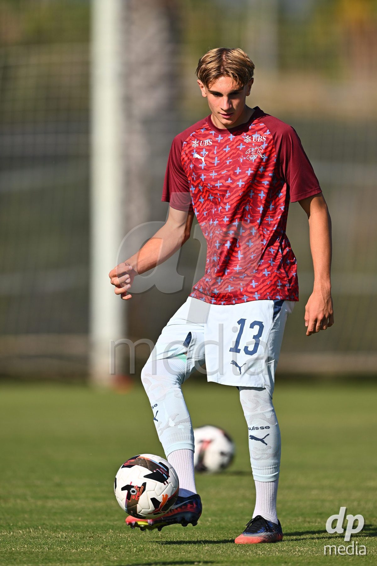 OLIVA NOVA, SPAIN - SEPTEMBER 23: Zanovello, Timothy of Switzerland during the International Friendly match between Switzerland U17 and Wales U17 at Oliva Nova Sports Center on September 23, 2026 in Oliva Nova, Spain.