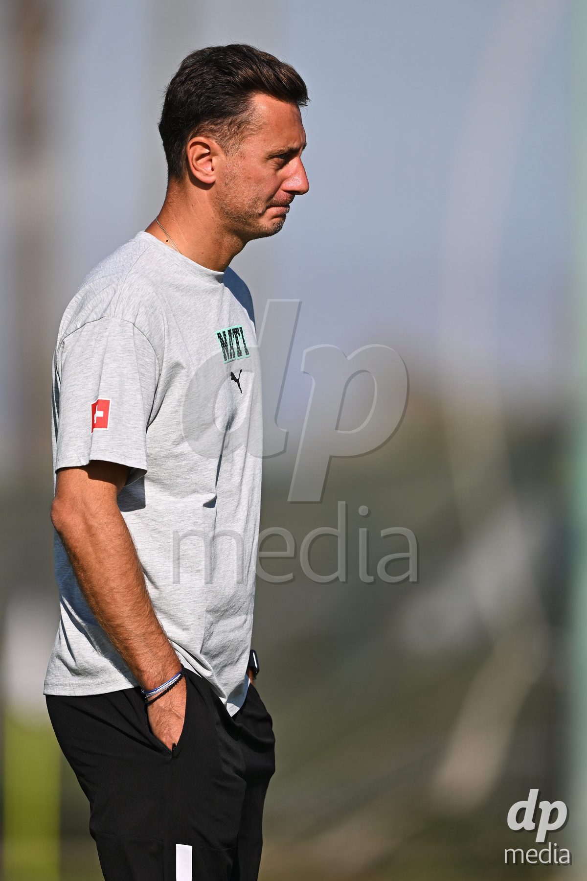 OLIVA NOVA, SPAIN - SEPTEMBER 23: Borenovic, Ilija Head Coach of Switzerland during the International Friendly match between Switzerland U17 and Wales U17 at Oliva Nova Sports Center on September 23, 2026 in Oliva Nova, Spain.