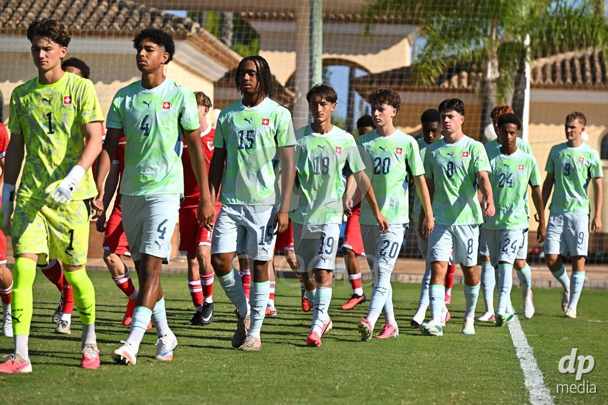 OLIVA NOVA, SPAIN - SEPTEMBER 23: the International Friendly match between Switzerland U17 and Wales U17 at Oliva Nova Sports Center on September 23, 2026 in Oliva Nova, Spain.