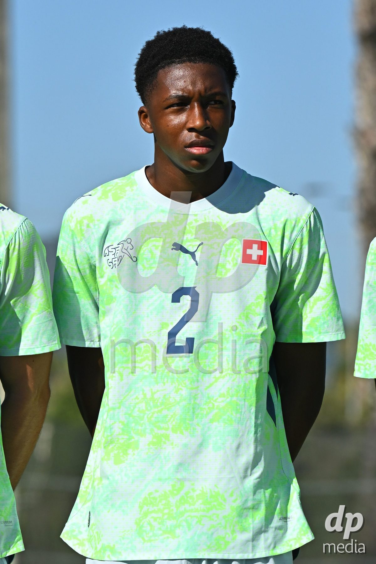 OLIVA NOVA, SPAIN - SEPTEMBER 23: Okoh, Darren of Switzerland during the International Friendly match between Switzerland U17 and Wales U17 at Oliva Nova Sports Center on September 23, 2026 in Oliva Nova, Spain.