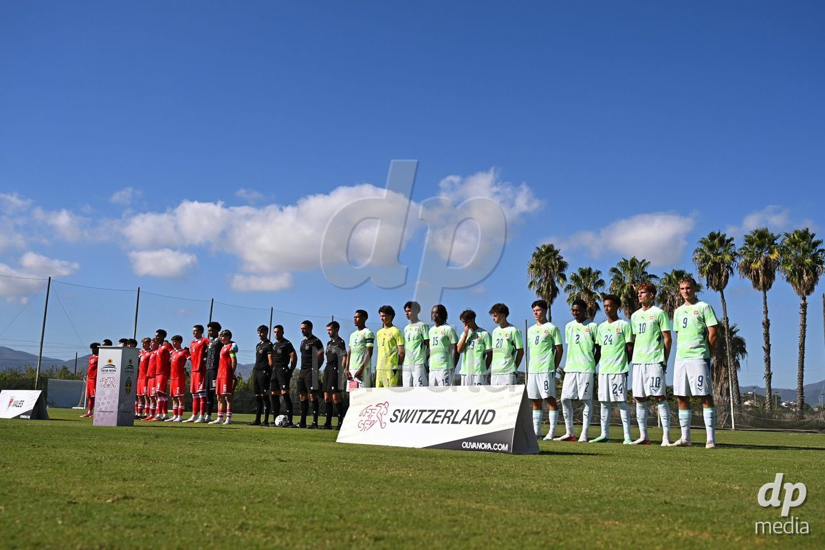 OLIVA NOVA, SPAIN - SEPTEMBER 23: the International Friendly match between Switzerland U17 and Wales U17 at Oliva Nova Sports Center on September 23, 2026 in Oliva Nova, Spain.