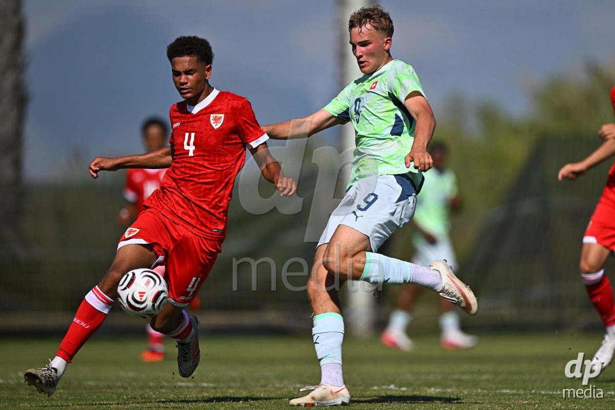 OLIVA NOVA, SPAIN - SEPTEMBER 23: Cavka, Niko of Switzerland during the International Friendly match between Switzerland U17 and Wales U17 at Oliva Nova Sports Center on September 23, 2026 in Oliva Nova, Spain.