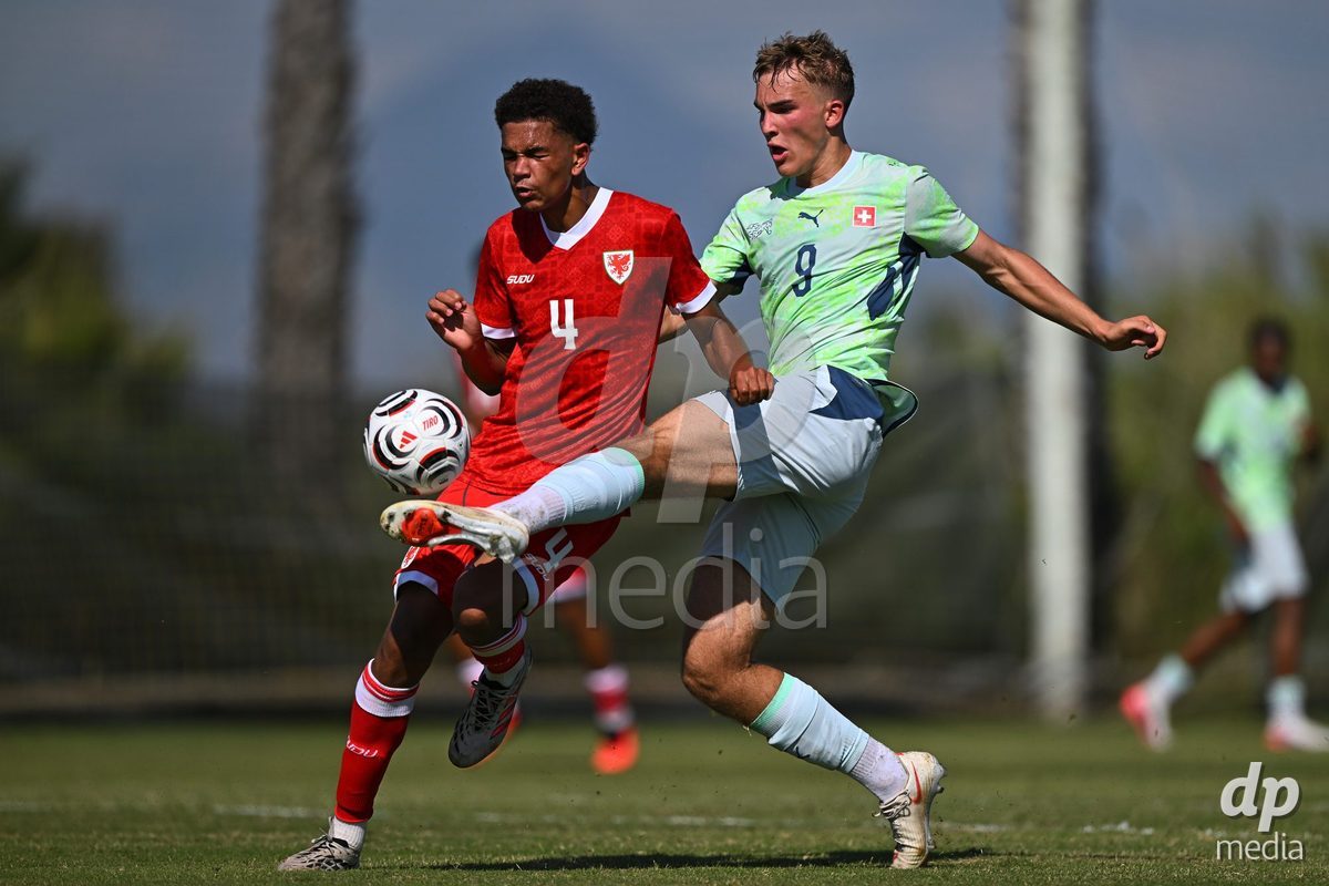 OLIVA NOVA, SPAIN - SEPTEMBER 23: Cavka, Niko of Switzerland during the International Friendly match between Switzerland U17 and Wales U17 at Oliva Nova Sports Center on September 23, 2026 in Oliva Nova, Spain.
