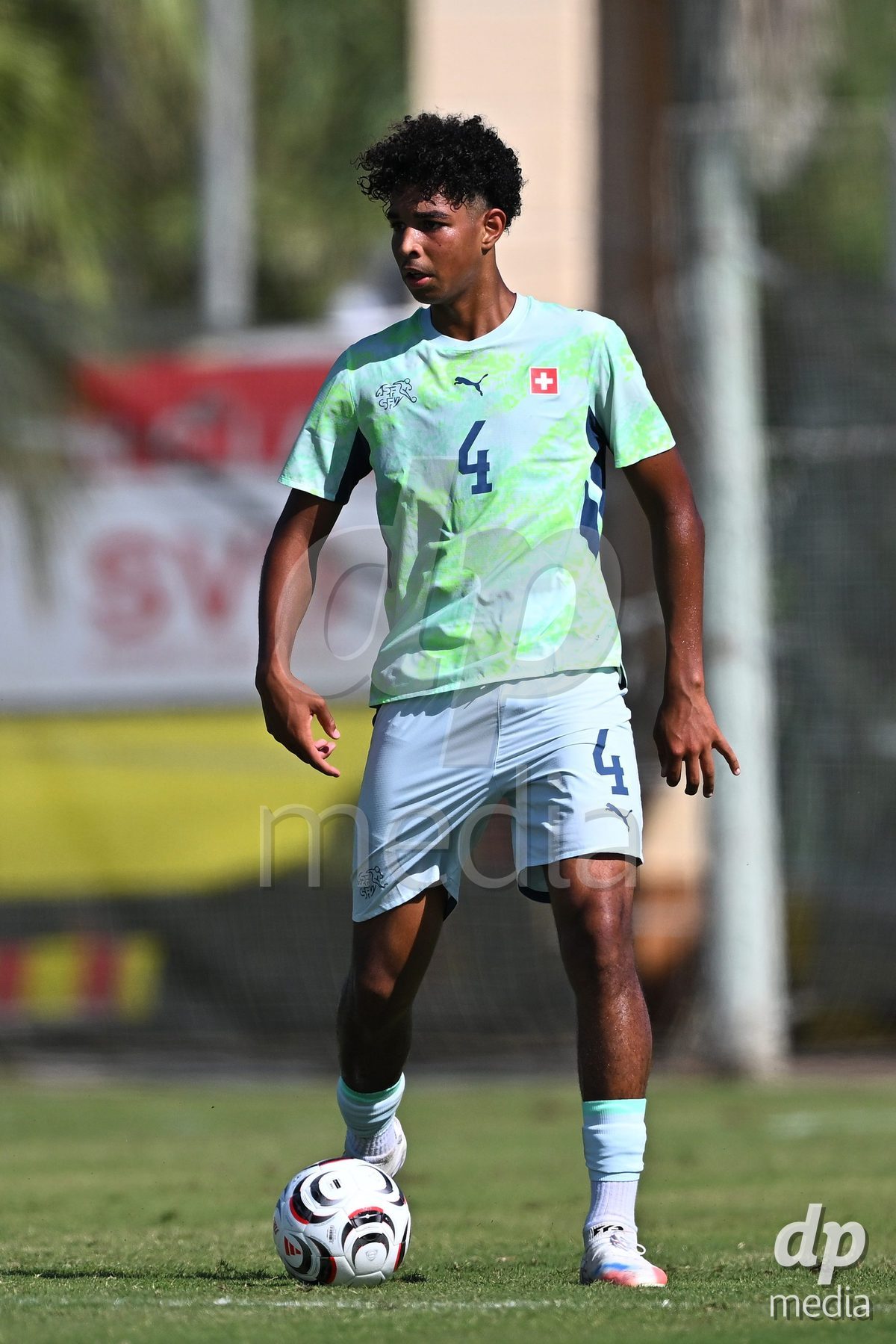 OLIVA NOVA, SPAIN - SEPTEMBER 23: Onwuzulike, Ifeanyichukwu of Switzerland during the International Friendly match between Switzerland U17 and Wales U17 at Oliva Nova Sports Center on September 23, 2026 in Oliva Nova, Spain.