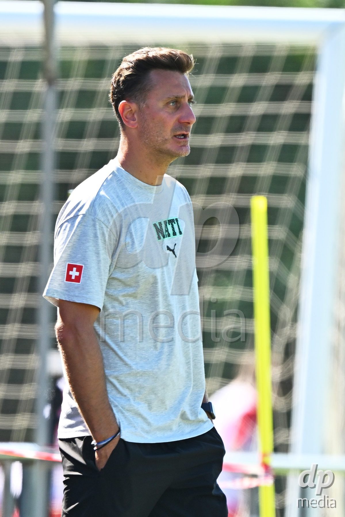 OLIVA NOVA, SPAIN - SEPTEMBER 23: Borenovic, Ilija Head Coach of Switzerland during the International Friendly match between Switzerland U17 and Wales U17 at Oliva Nova Sports Center on September 23, 2026 in Oliva Nova, Spain.