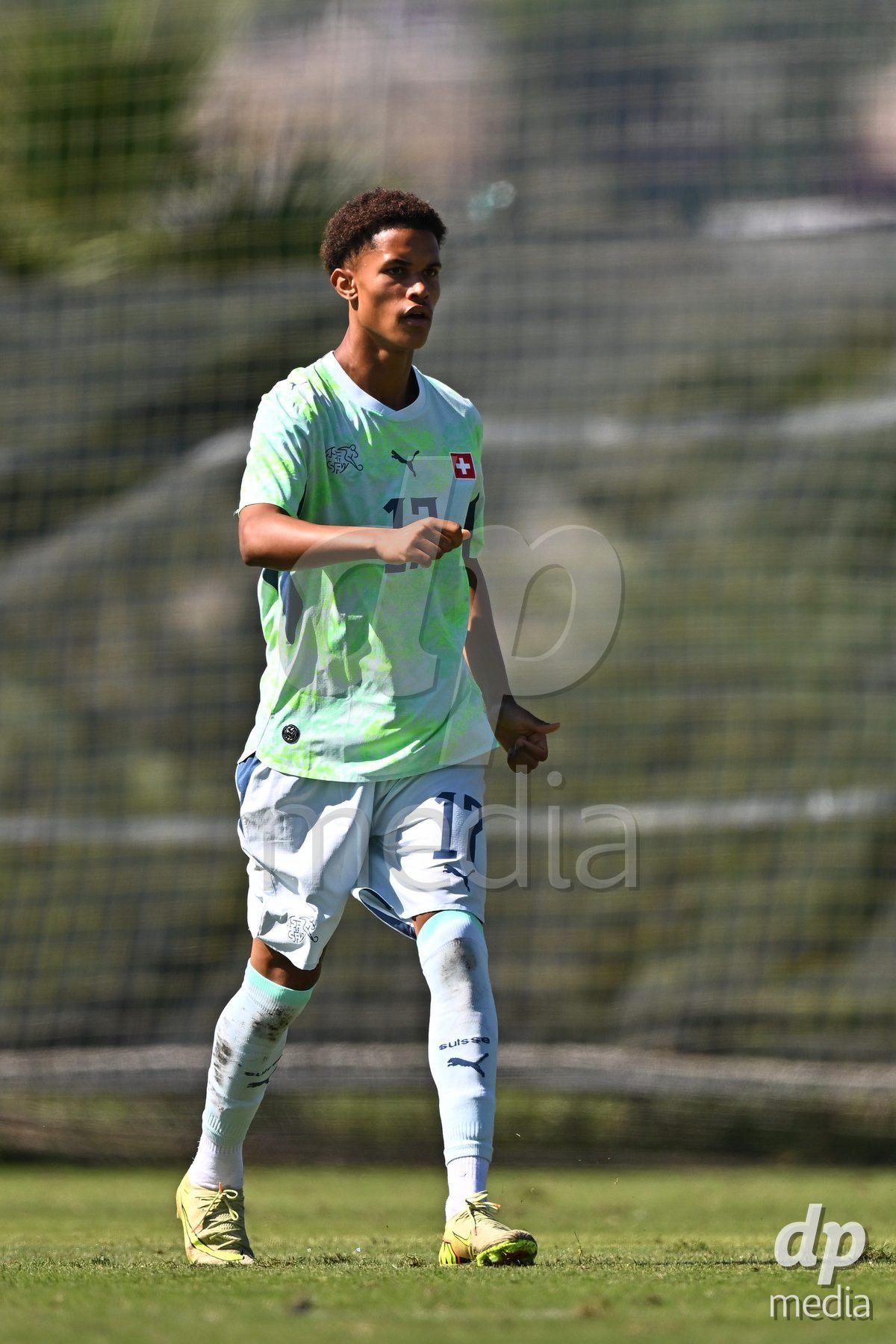 OLIVA NOVA, SPAIN - SEPTEMBER 23: Kurt, Kyle of Switzerland during the International Friendly match between Switzerland U17 and Wales U17 at Oliva Nova Sports Center on September 23, 2026 in Oliva Nova, Spain.