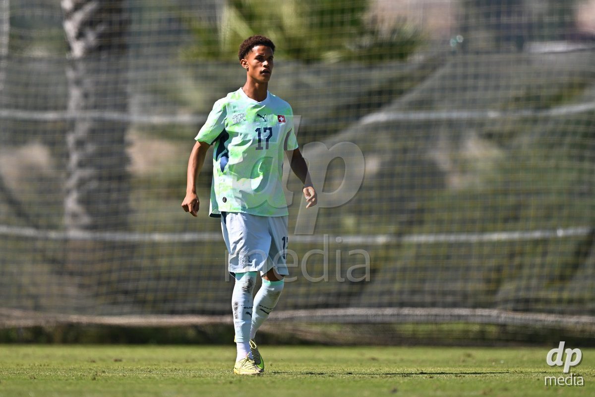 OLIVA NOVA, SPAIN - SEPTEMBER 23: Kurt, Kyle of Switzerland during the International Friendly match between Switzerland U17 and Wales U17 at Oliva Nova Sports Center on September 23, 2026 in Oliva Nova, Spain.