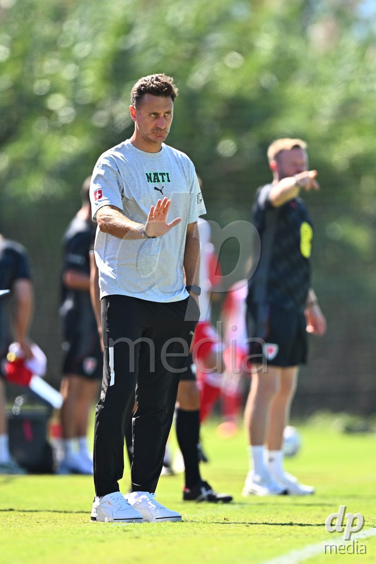 OLIVA NOVA, SPAIN - SEPTEMBER 23: Borenovic, Ilija Head Coach of Switzerland during the International Friendly match between Switzerland U17 and Wales U17 at Oliva Nova Sports Center on September 23, 2026 in Oliva Nova, Spain.