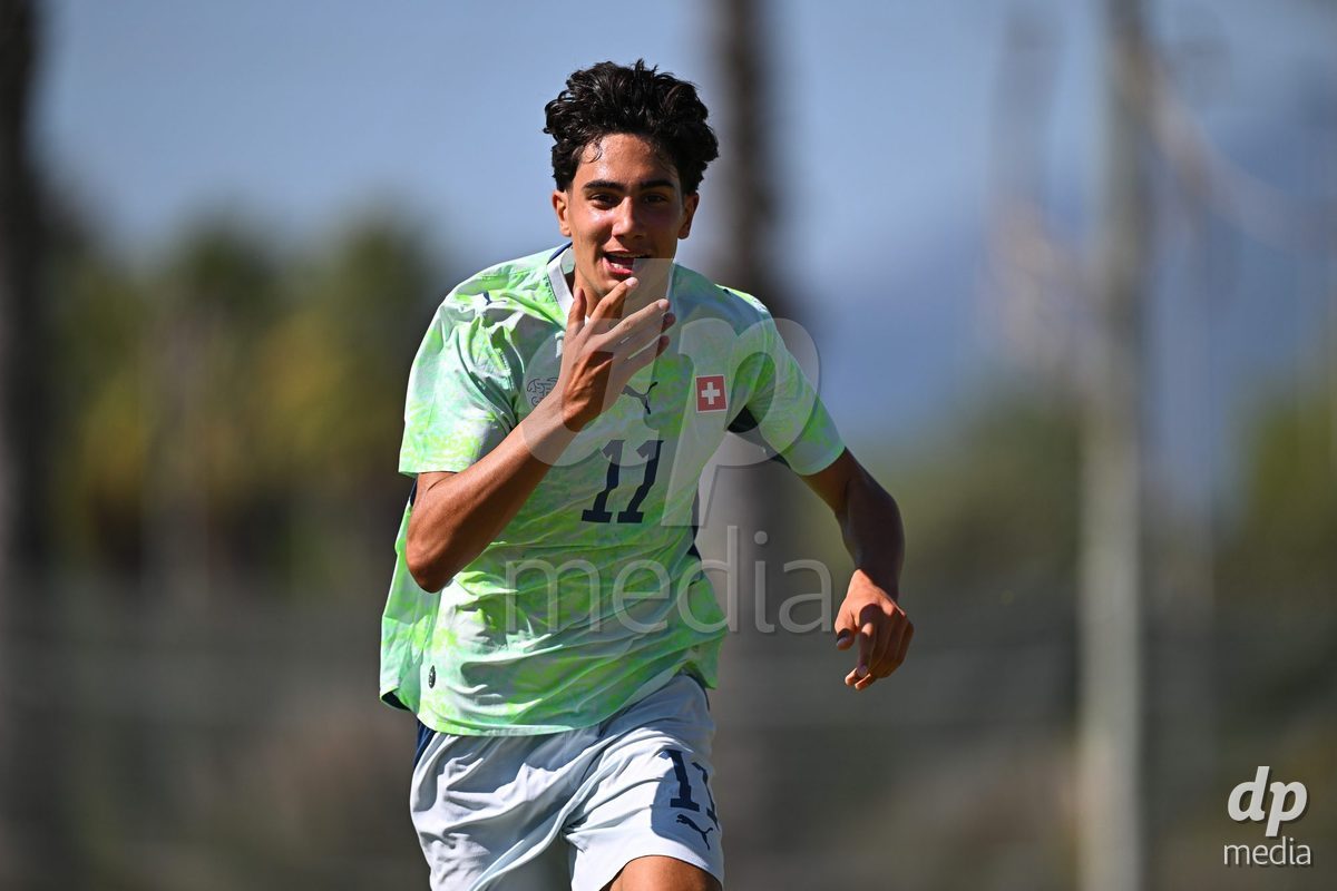 OLIVA NOVA, SPAIN - SEPTEMBER 23: Arslan Kaan, Erden of Switzerland during the International Friendly match between Switzerland U17 and Wales U17 at Oliva Nova Sports Center on September 23, 2026 in Oliva Nova, Spain.