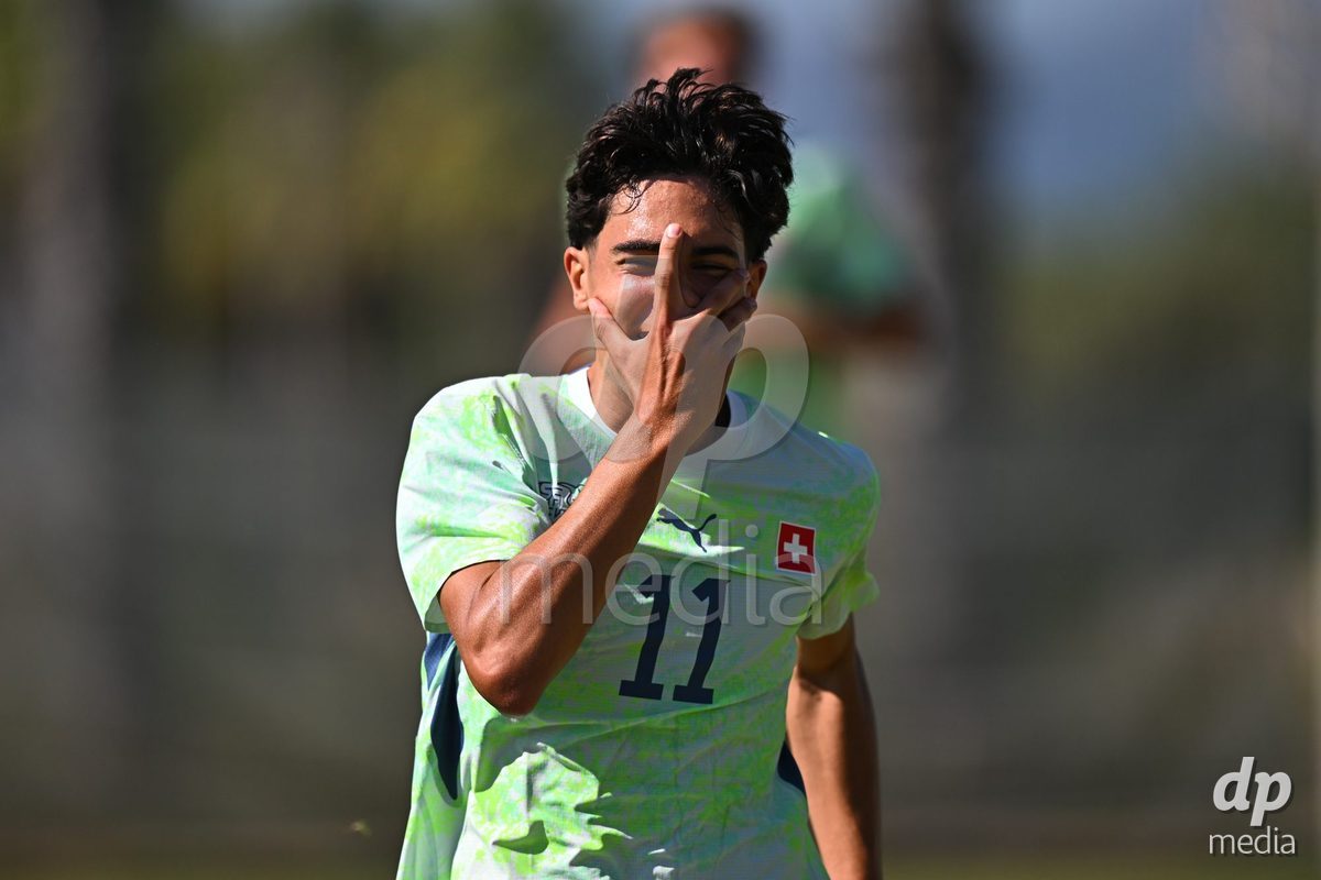 OLIVA NOVA, SPAIN - SEPTEMBER 23: Arslan Kaan, Erden of Switzerland during the International Friendly match between Switzerland U17 and Wales U17 at Oliva Nova Sports Center on September 23, 2026 in Oliva Nova, Spain.