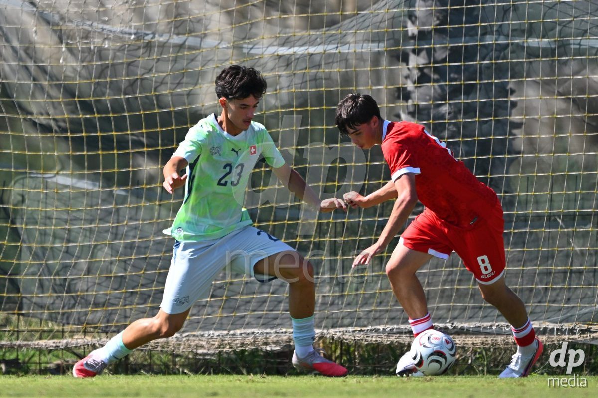 OLIVA NOVA, SPAIN - SEPTEMBER 23: Mijic, Romeo of Switzerland during the International Friendly match between Switzerland U17 and Wales U17 at Oliva Nova Sports Center on September 23, 2026 in Oliva Nova, Spain.