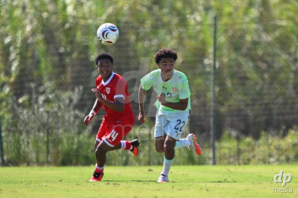 OLIVA NOVA, SPAIN - SEPTEMBER 23: Stifani, Nolaan of Switzerland during the International Friendly match between Switzerland U17 and Wales U17 at Oliva Nova Sports Center on September 23, 2026 in Oliva Nova, Spain.
