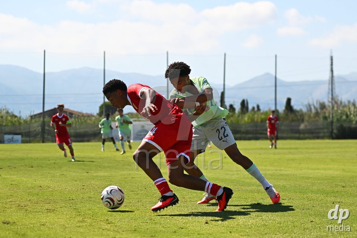 OLIVA NOVA, SPAIN - SEPTEMBER 23: Stifani, Nolaan of Switzerland during the International Friendly match between Switzerland U17 and Wales U17 at Oliva Nova Sports Center on September 23, 2026 in Oliva Nova, Spain.