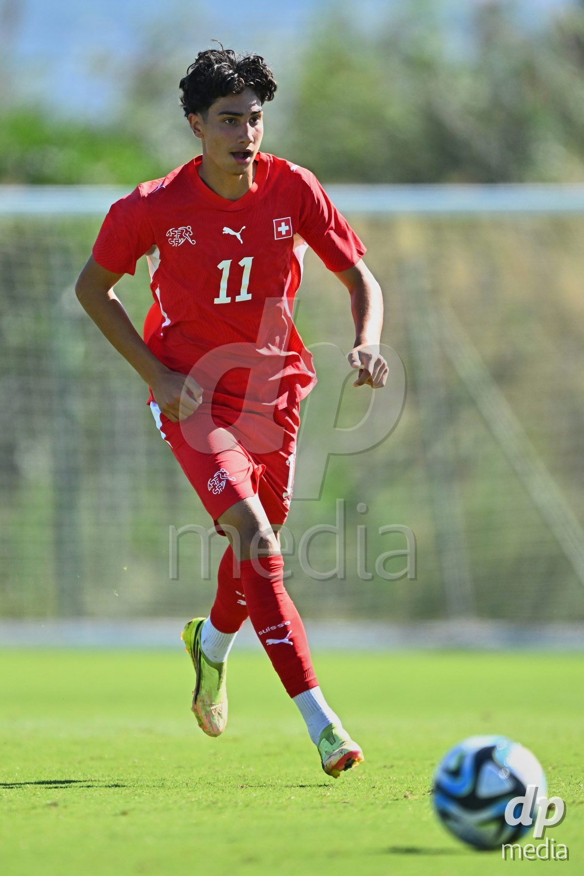 OLIVA NOVA, SPAIN - SEPTEMBER 25: Erden Arslan Kaan of Switzerland during the International Friendly match between Northern Ireland U17 and Switzerland U17 at Oliva Nova Sports Center on September 25, 2026 in Oliva Nova, Spain.