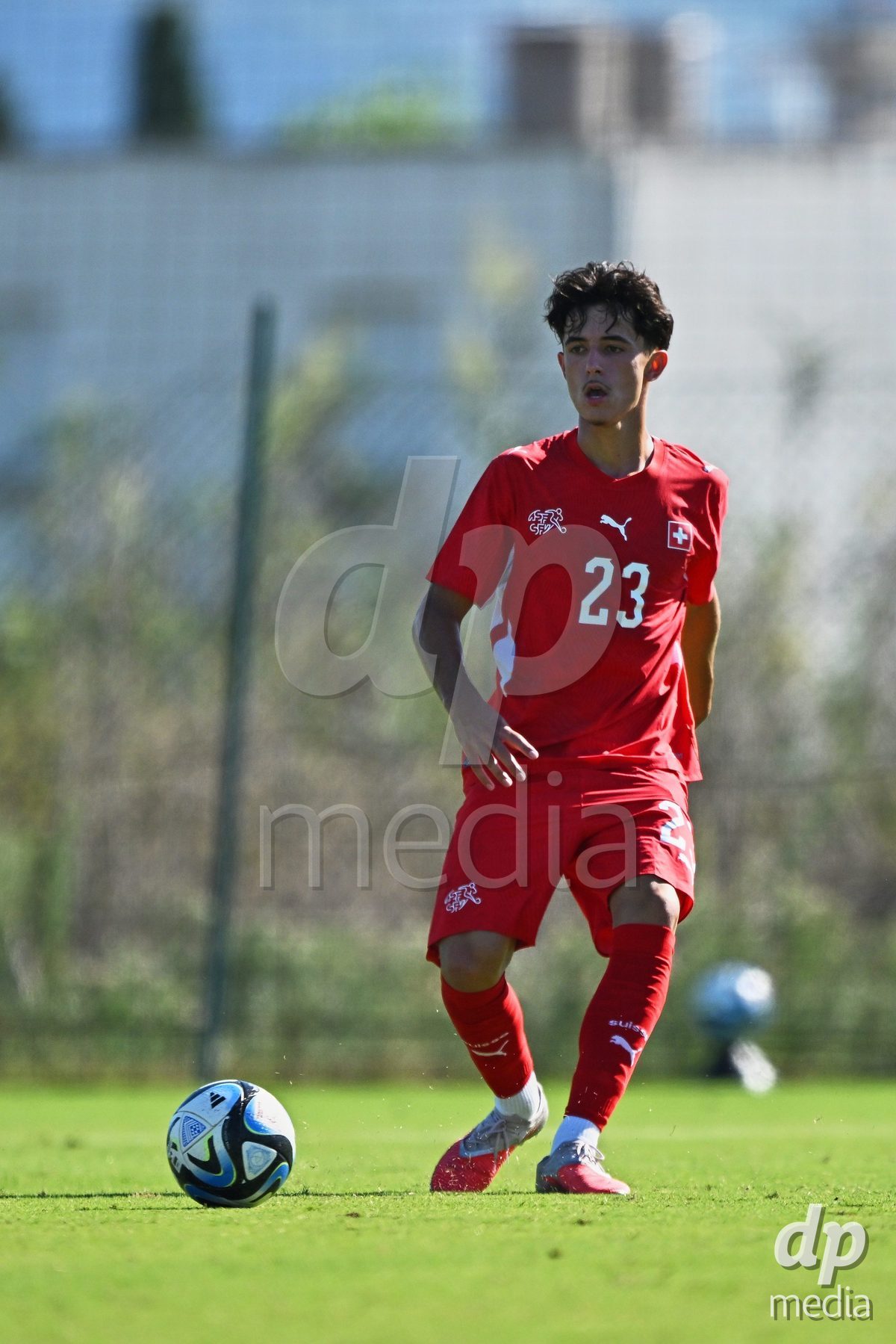 OLIVA NOVA, SPAIN - SEPTEMBER 25: Romeo Mijic of Switzerland during the International Friendly match between Northern Ireland U17 and Switzerland U17 at Oliva Nova Sports Center on September 25, 2026 in Oliva Nova, Spain.