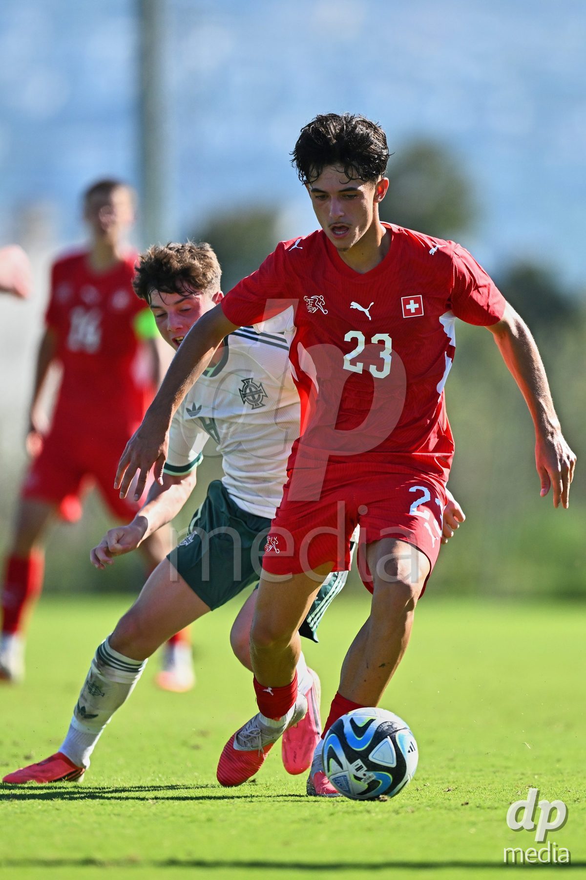 OLIVA NOVA, SPAIN - SEPTEMBER 25: Romeo Mijic of Switzerland during the International Friendly match between Northern Ireland U17 and Switzerland U17 at Oliva Nova Sports Center on September 25, 2026 in Oliva Nova, Spain.