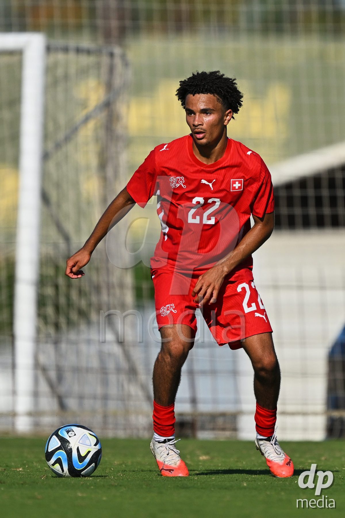 OLIVA NOVA, SPAIN - SEPTEMBER 25: Nolaan Stifani of Switzerland during the International Friendly match between Northern Ireland U17 and Switzerland U17 at Oliva Nova Sports Center on September 25, 2026 in Oliva Nova, Spain.