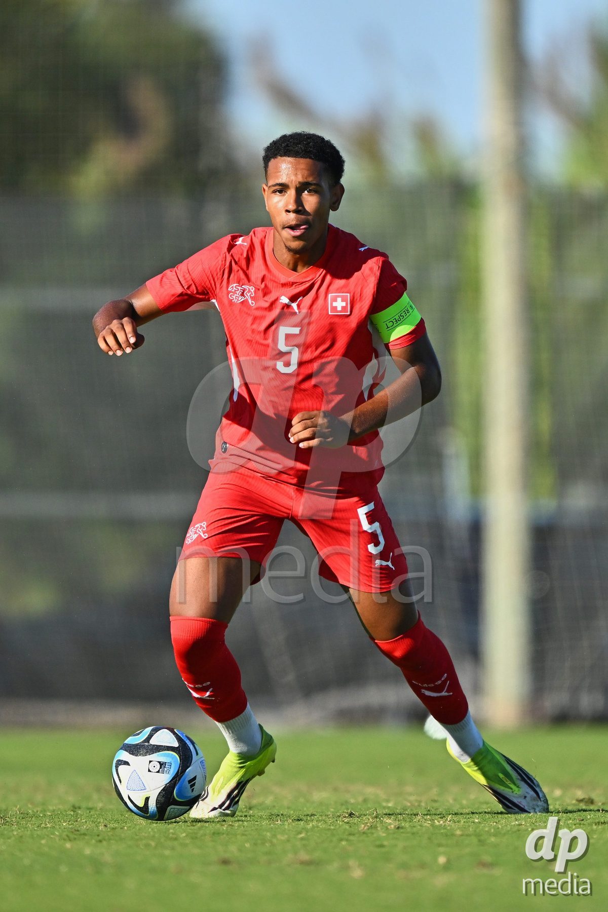 OLIVA NOVA, SPAIN - SEPTEMBER 25: Noah Kakor of Switzerland during the International Friendly match between Northern Ireland U17 and Switzerland U17 at Oliva Nova Sports Center on September 25, 2026 in Oliva Nova, Spain.
