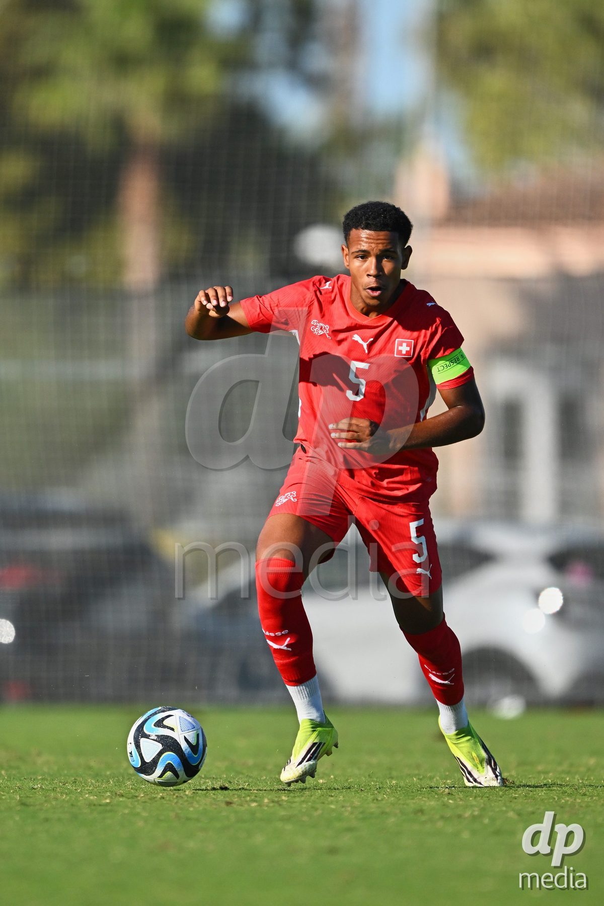 OLIVA NOVA, SPAIN - SEPTEMBER 25: Noah Kakor of Switzerland during the International Friendly match between Northern Ireland U17 and Switzerland U17 at Oliva Nova Sports Center on September 25, 2026 in Oliva Nova, Spain.