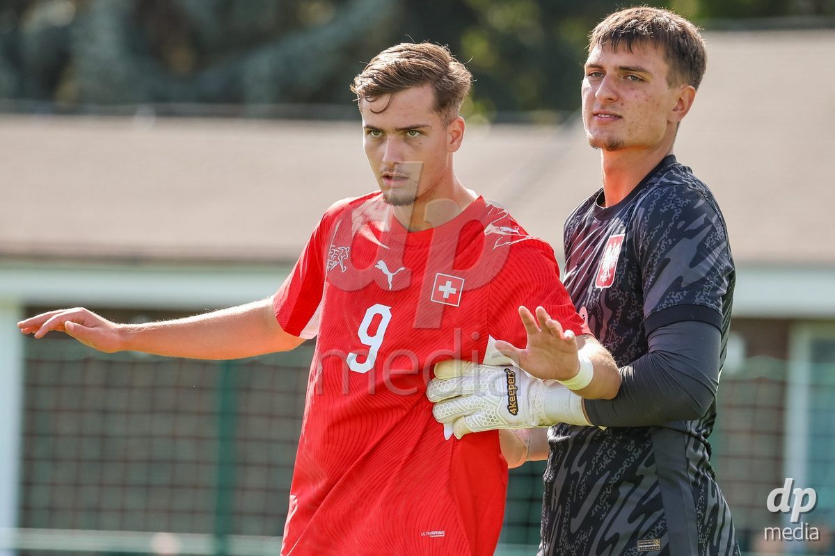 DUNAJSKA LUZNA, SLOVAKIA - SEPTEMBER 25: Ilija Despotovic the International Friendly football match between Switzerland U19 and Poland U19 on September 25, 2026 in Dunajska Luzna, Slovakia.