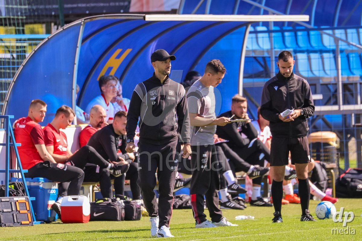 DUNAJSKA LUZNA, SLOVAKIA - SEPTEMBER 25:  the International Friendly football match between Switzerland U19 and Poland U19 on September 25, 2026 in Dunajska Luzna, Slovakia.